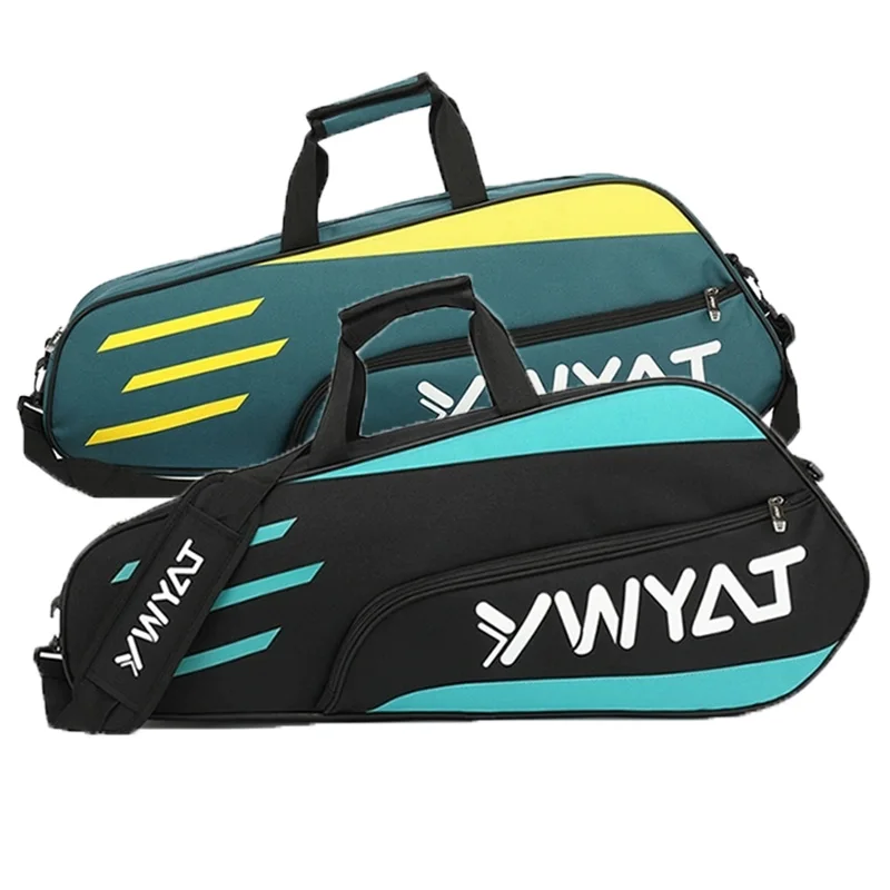 Nylon Waterproof Badminton Racquet Backpack Badminton Bag Sports Training Fitness Racket Bags Men Women Large Capacity Gym Bag
