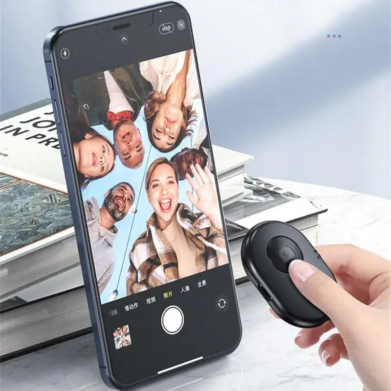 Rechargeable bluetooth-compatible Self-timer Selfie Stick Shutter Release Wireless Remote Controller Button