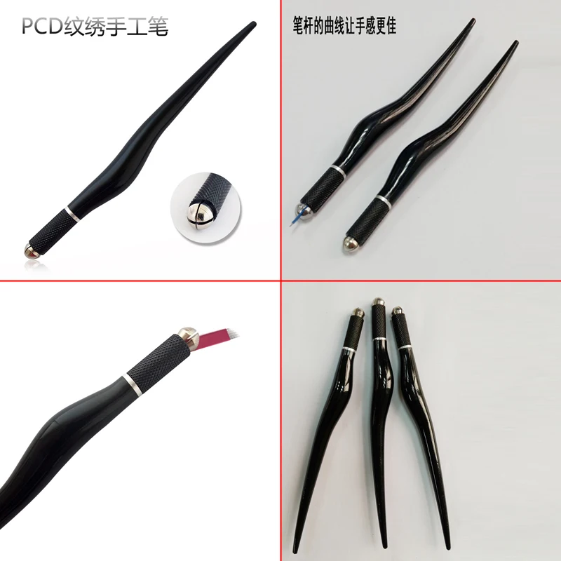 Tattoo Manual Pen Permanent Makeup Lips Eyebrow Machine for Microblading Embroidery Needle Blade Tebori Munsul Pen Tattoo Needle