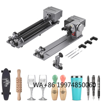 Atomstack R8 PRO Laser Rotary Roller Engraving Accessories Jaw Chuck for Cylindrical Objects Wine Glass Baseball Bat Ring