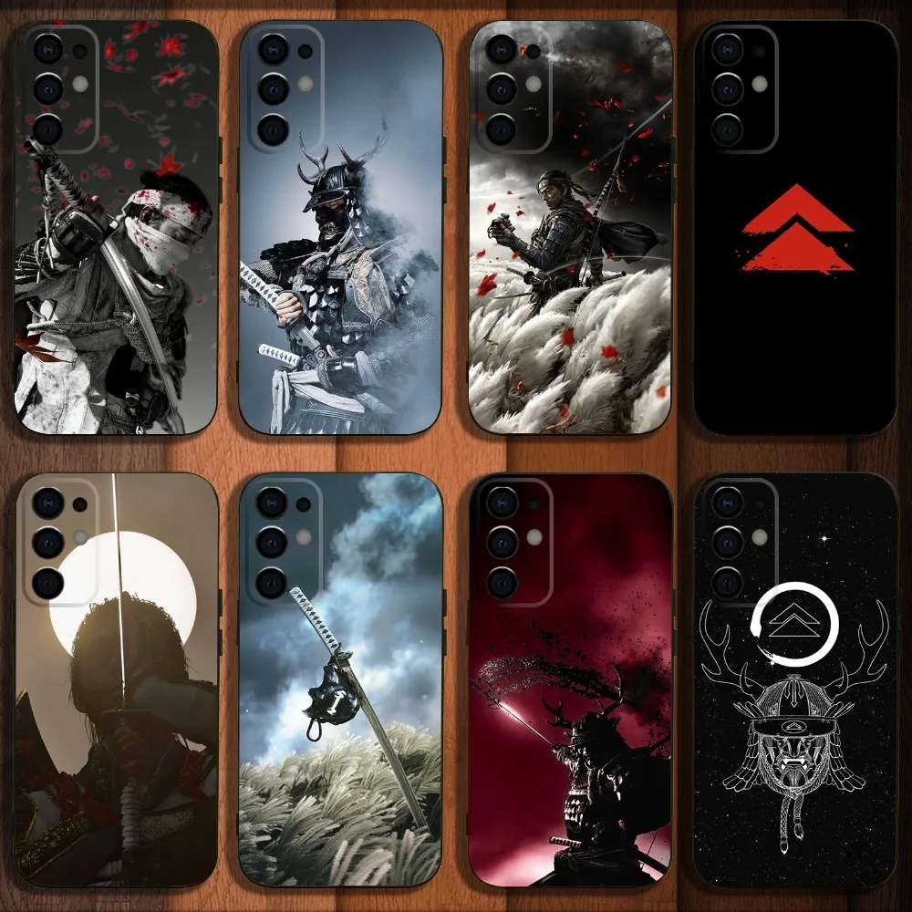 

Ghost of Tsushima Phone Case For Samsung S24,S21,S22,S23,S30,Ultra,S20,Plus,Fe,Lite,Note,10,9,5G Black Soft Cover