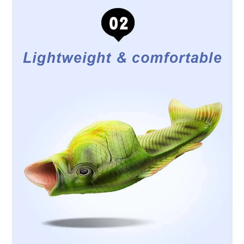 Mn Fish-Pantoufles Flip Flips pour femmes, chaussures de plage pour dames, confortables, cool, famille, design unique, nouveau, 2024