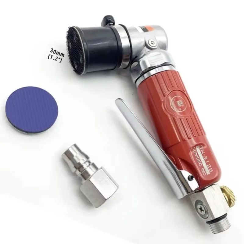 High Quality 1.2 Inch Track Sander 90 Degree Point Polisher Pneumatic Polishing Tool Right Angle Grip Variable Speed