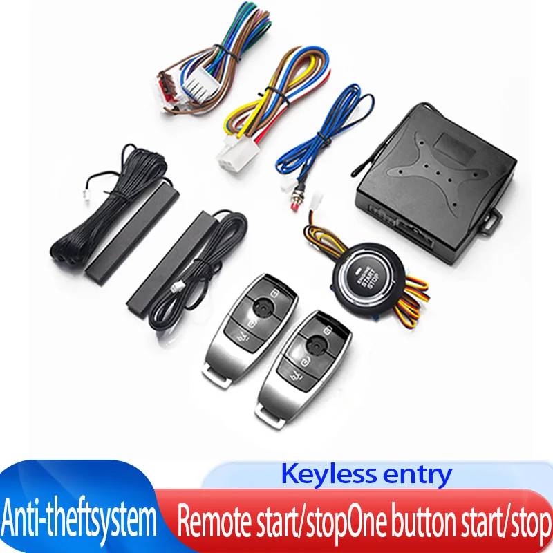 Car Alarm keyless entry start Systems Remote Central Door Lock Keyless System Auto Car SUV Anti-theft Tunning parts PKE