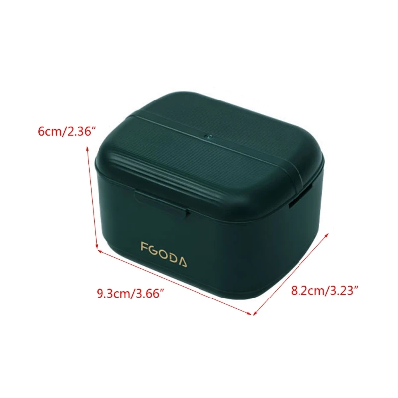 Portable Retainer Braces Storage Box Soaking Invisible Teeth Container M6CE