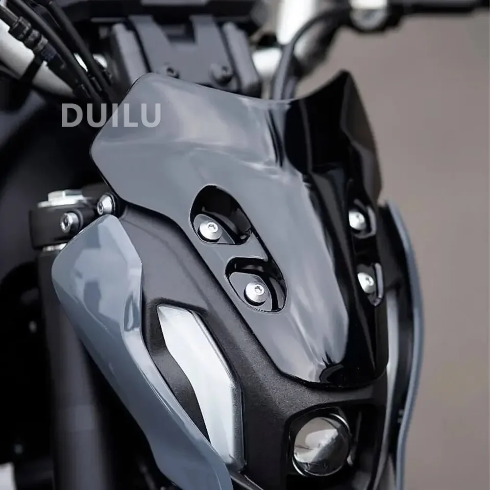 

Для YAMAHA MT-07 MT07 MT 07 2021 2022 2023 2024 мотоциклетный туристический козырек на лобовое стекло черный ветровое стекло