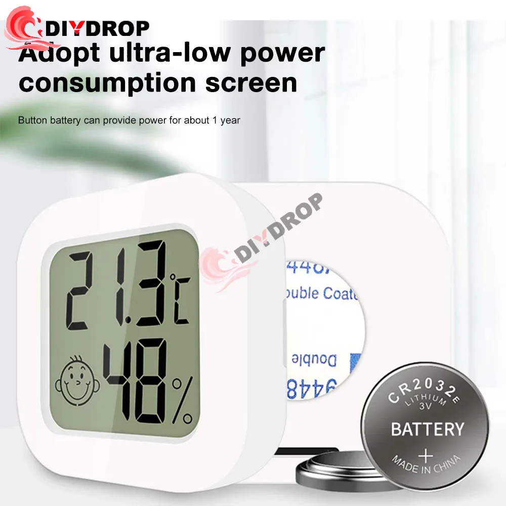 Hot Smart Thermometer Hygrometer LCD Digital Indoor Room Electronic Temperature Humidity Meter Sensor Gauge Home Weather Station