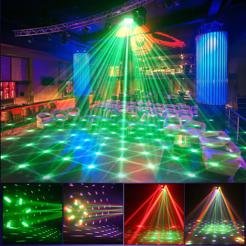 120W Magic Ball Bunte LED Party Licht RGBW Sound Control Remote DJ Strobe Birtherday Dance Event Club Bar Färben projektor