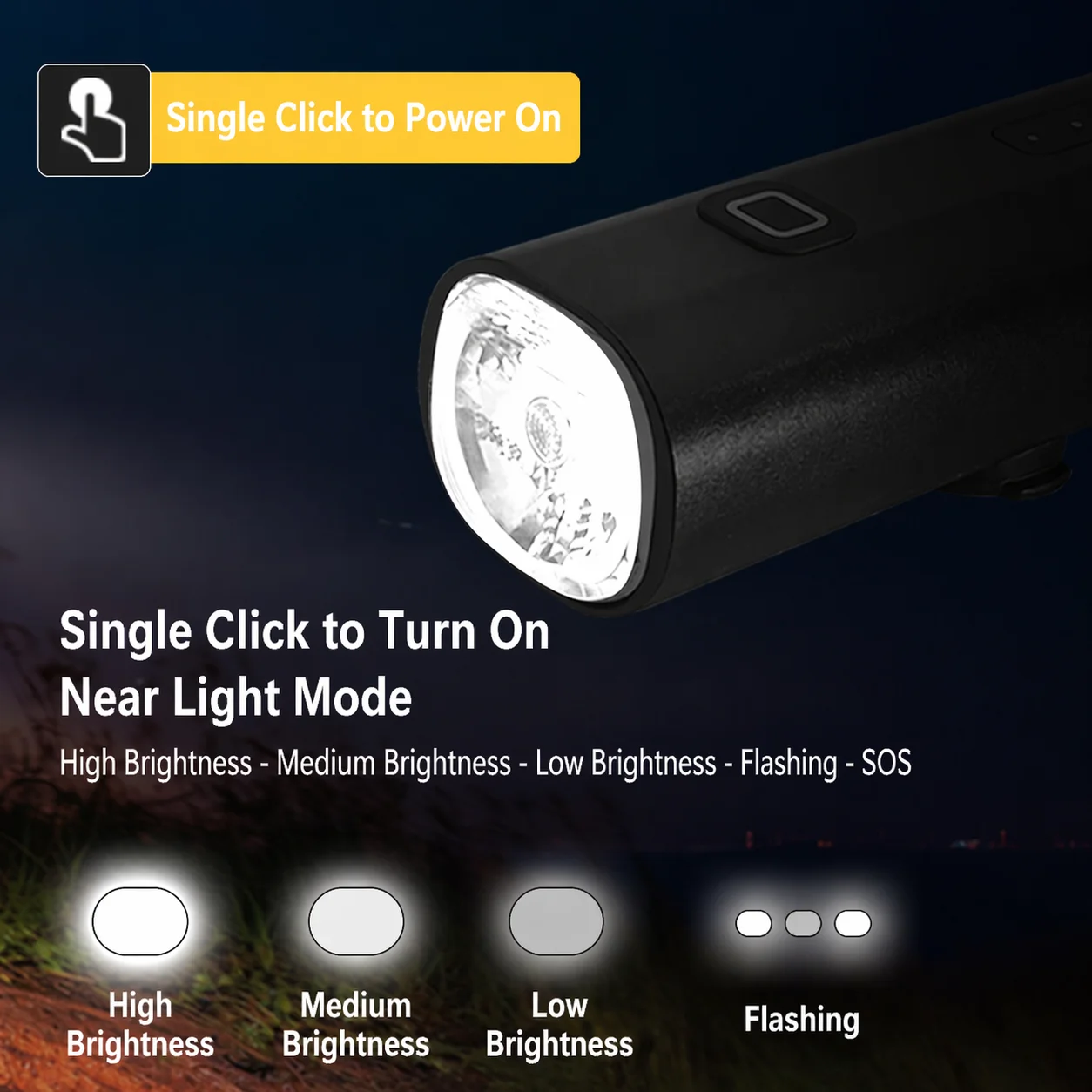 アルミ合金自転車ヘッドライト高ルーメンUSB急速充電携帯電話 - Rechargeable Bicycle Headlight 1000 Lumen のレビューと価格