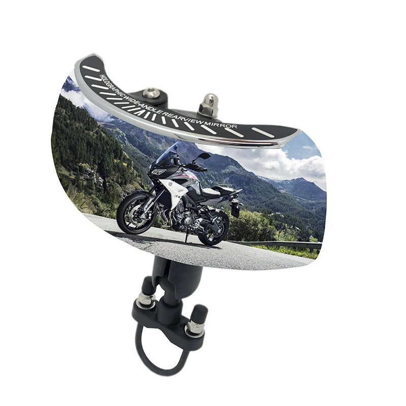 For Benelli TRK 502 X TRK502X TNT25N TNT 25N Motorcycle Universal Handlebar 180 Degree Holographic Wide angle Rear View Mirror