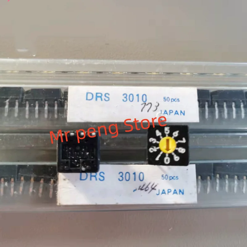 5pcs DRS3010 rotary encoder switch, 10 bit 0-9 rotary switch, short pin