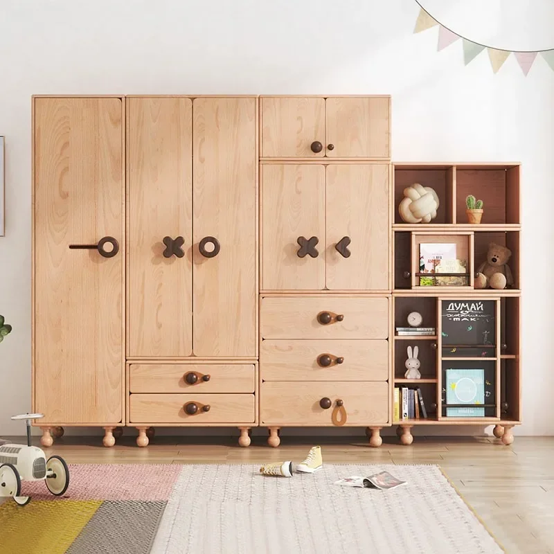 

Nordic Organizer Storage Wardrobe Child Drawer Girl Apartment Wooden Wardrobe Bedroom Home Szafa Na Ubrania Kawaii Furniture