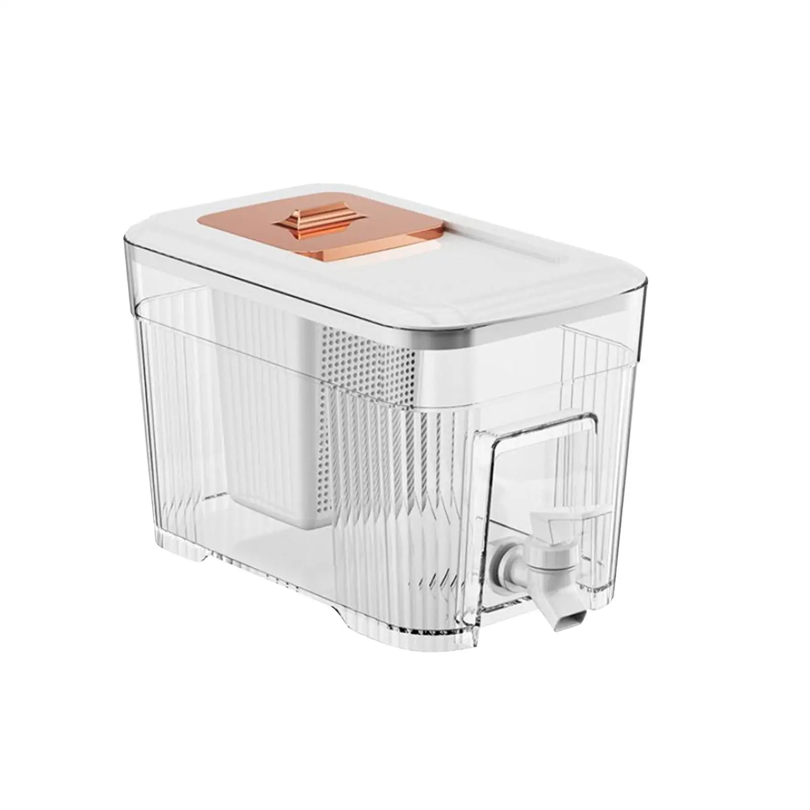 6L Refrigerator Cold Kettle with Faucet PP Material Iced Juice Dispenser for Family Party Lemonade Container
