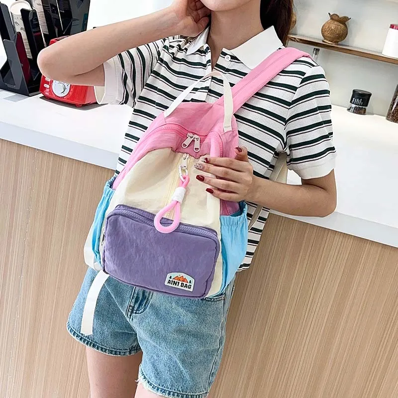 

Ita bag Повседневная женская легкая нейлоновая лоскутная сумка через плечо рюкзак mochila рюкзак женский сумки для женщин 백팩 сумки