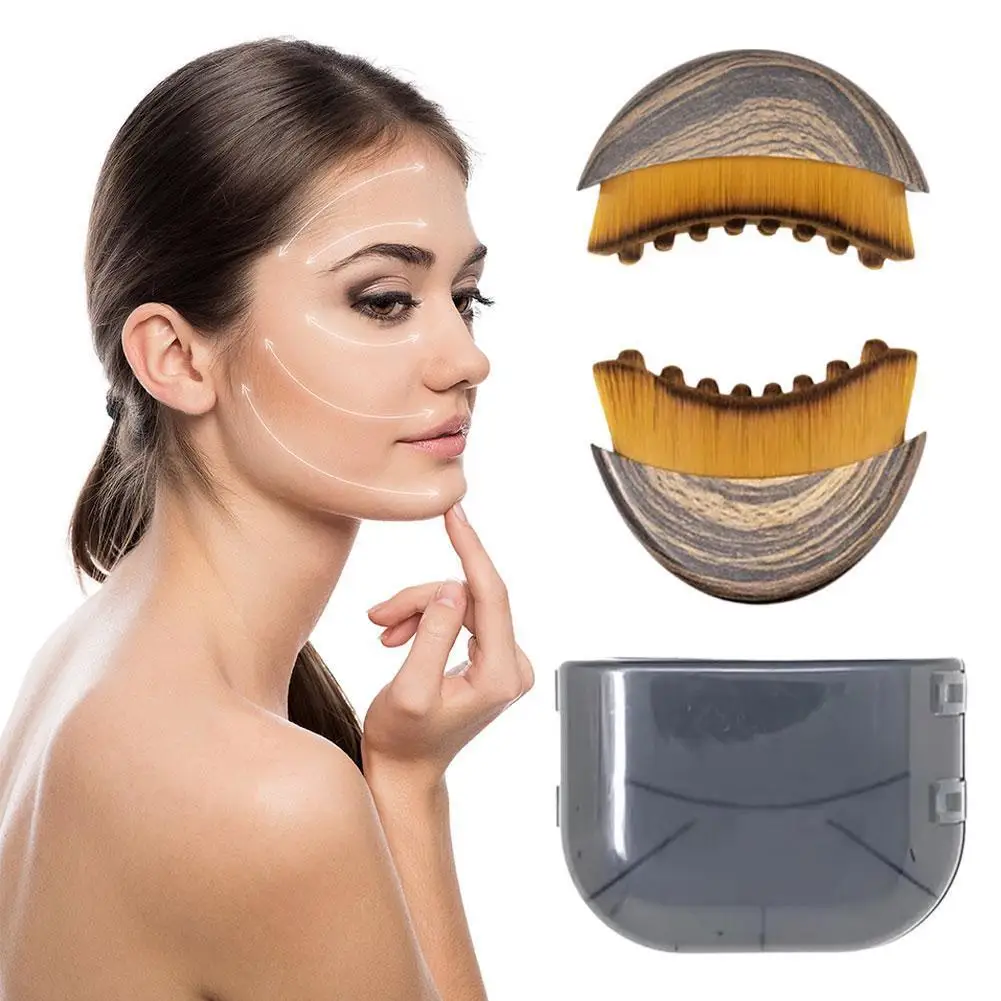 

Lymphatic Contour Face Brush Dry Brushing Face Brush Lymphatic Drainage Massager For Face Chin Jawline Ergonomically Designed