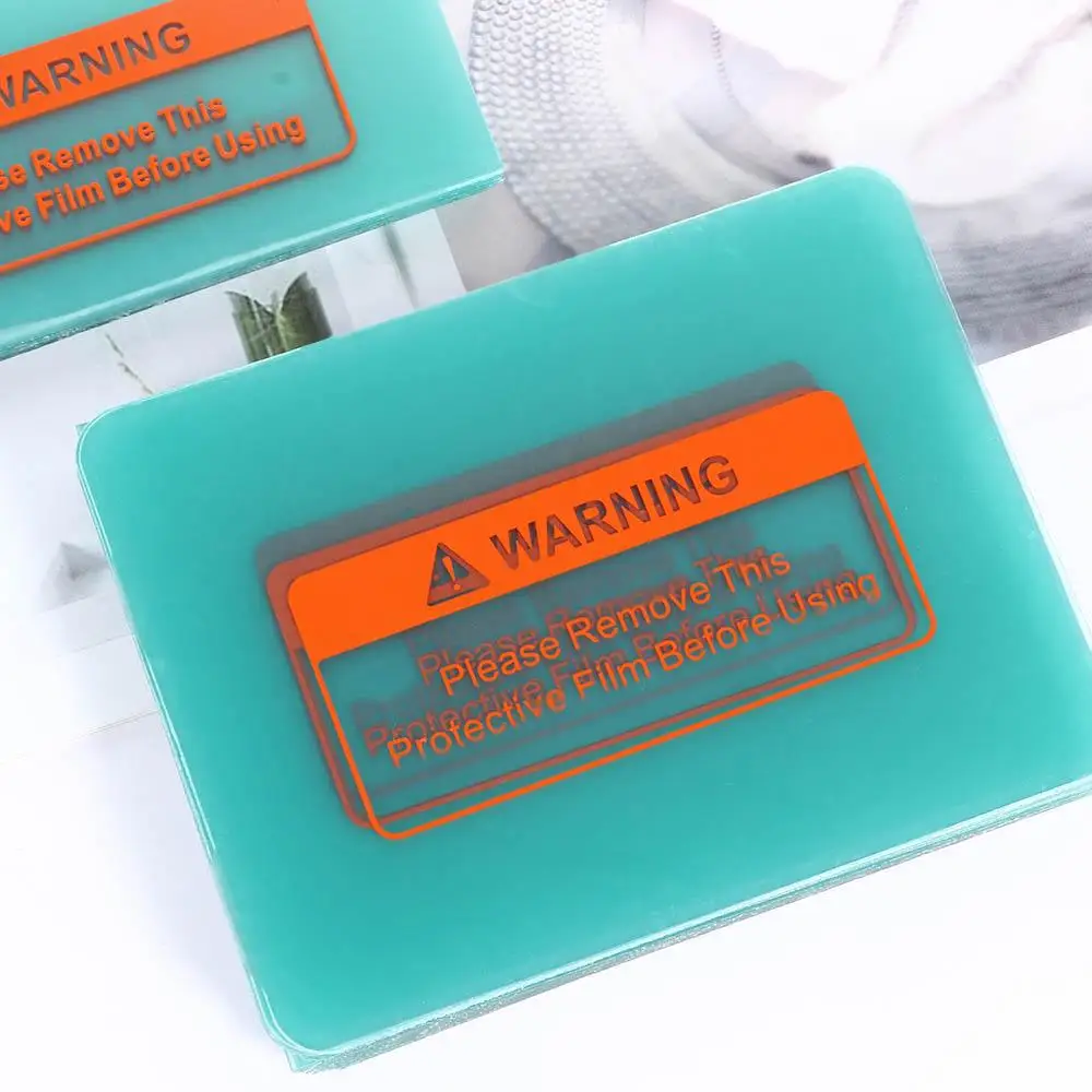 10PCS Welding Helmet Accessory Replacement Clear Plastic Lens Cover External Protector Plate Mask Mirror Lens Protective Sheet