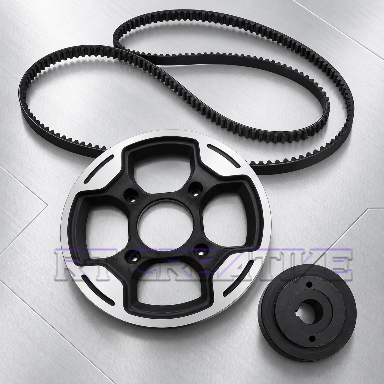 Electric Scooter Transmission Belt Front & Rear Pulley Wheel Kit Fit Super Soco TC Max