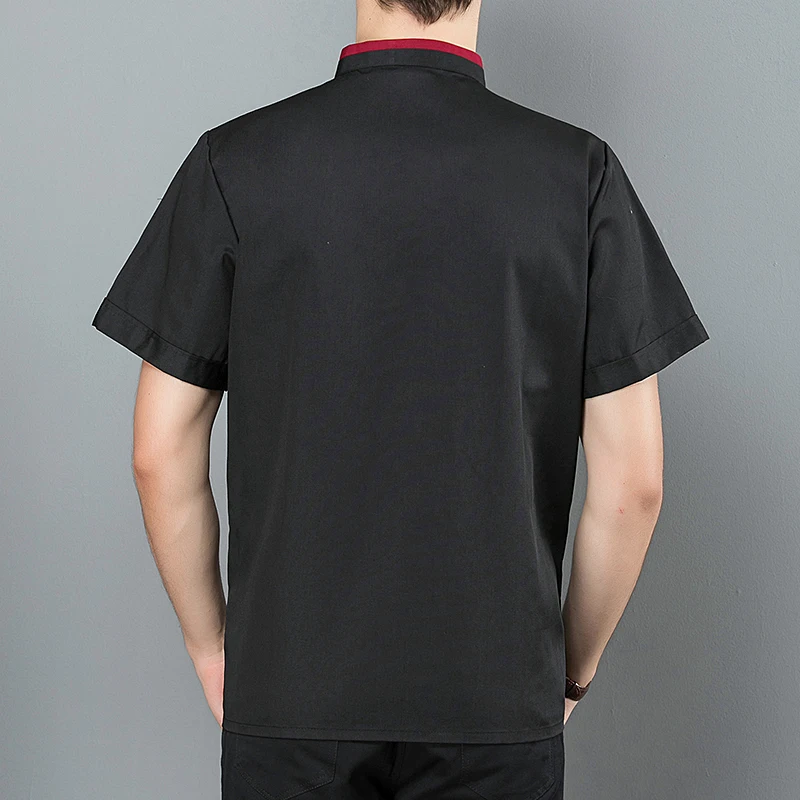 Chef Uniform For Men Women With Logo Restaurante Personalized Cook Clothes Shirt Short/Long Sleeves Jacket Works Shirts Top Desi