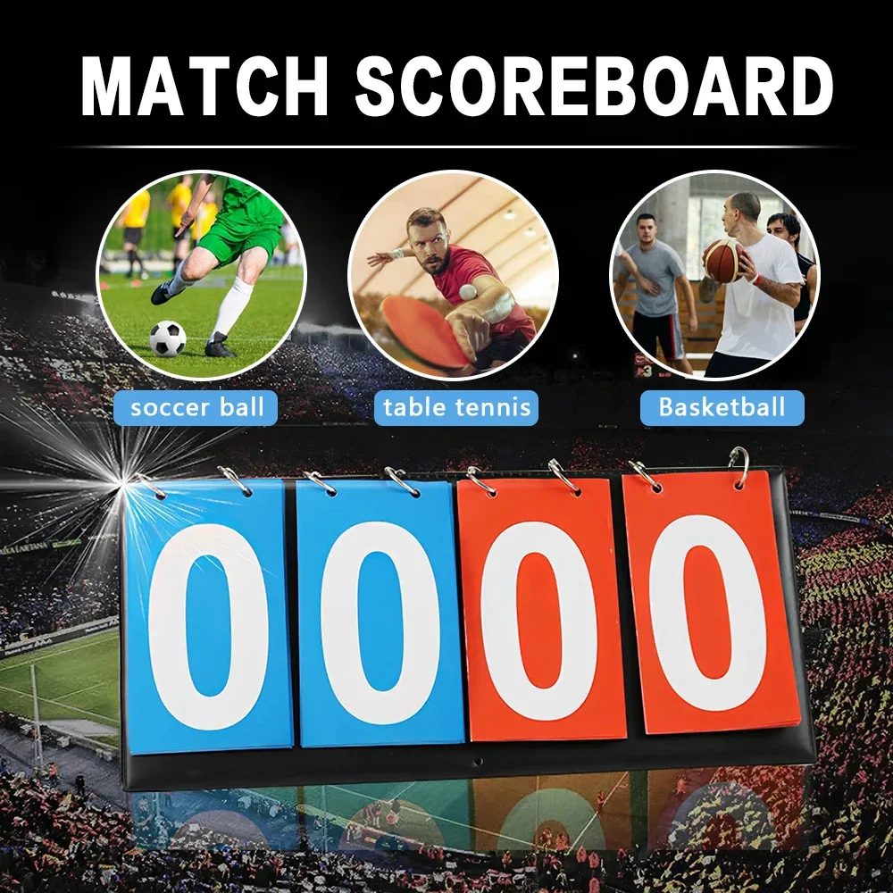 Scoreboard Flipper -2 Digit Manual Score Keeper for Tabletop Sports: Basketball, Baseball, Volleyball,soccer or outdoor activity