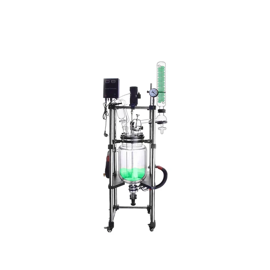 Hot Selling Electric Vacuum Glass Reactor Steam Jacketed Reactor