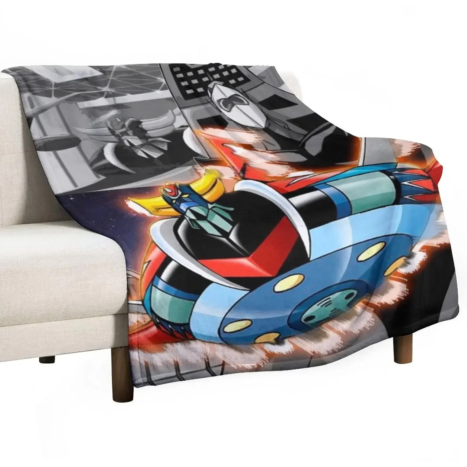 

Grendizer Go! Throw Blanket Furry heavy to sleep for sofa Luxury Designer Blankets