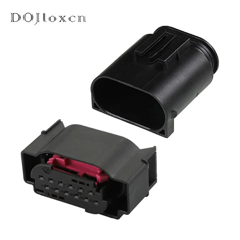 1-20 Sets 12 Pin TE Waterproof Connector Lane Assist LCA Steering Sensor Reversing Radar Plug 1-967680-1 For BMW VW Audi Porsche