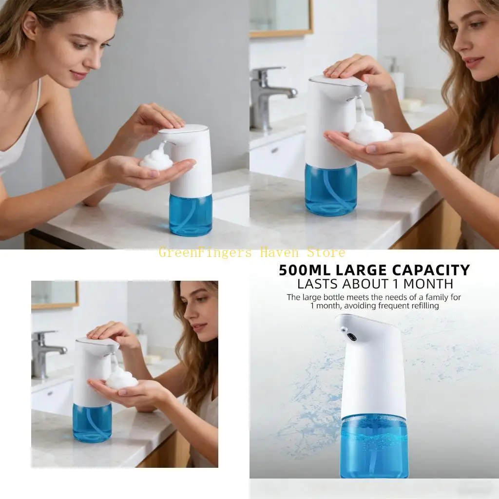 F68D Modern Automatic Soap Dispenser 500ml Bottle Strong ABS Build Design