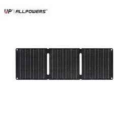 ALLPOWERS NEW Foldable Solar Panel USB Type-C 5V 21W Charger ETFE Portable Mobile Outdoor Camping Solar Kit 610G