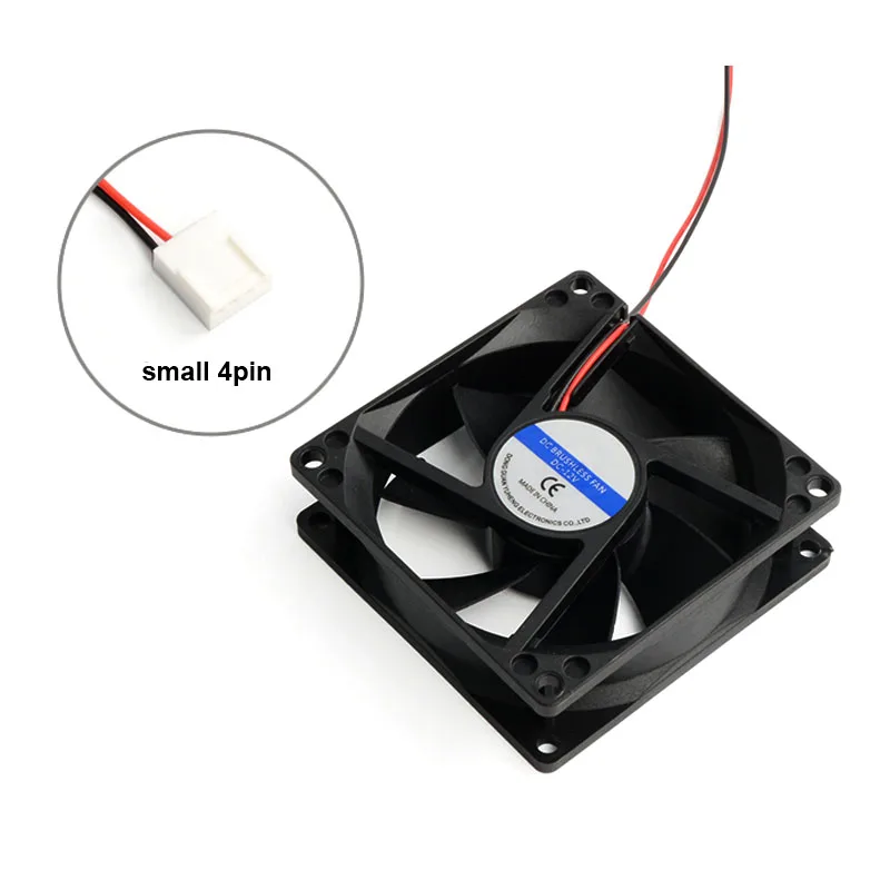 Freezemod High Air Volume 8cm PC Case Fan 12V Voltage 80mm Cooling Fan 2000/4000RPM High Speed Double Ball