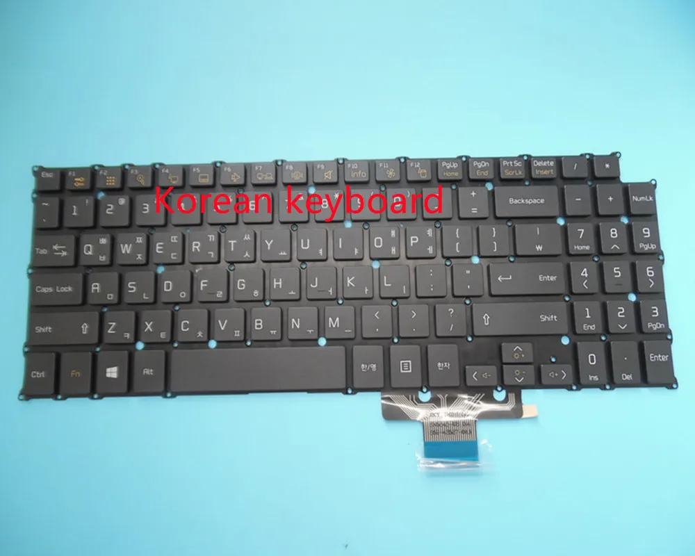 New  for LG gram 15Z950 15U560 15U56 Korean/US keyboard/Boot button/ Without backlighting