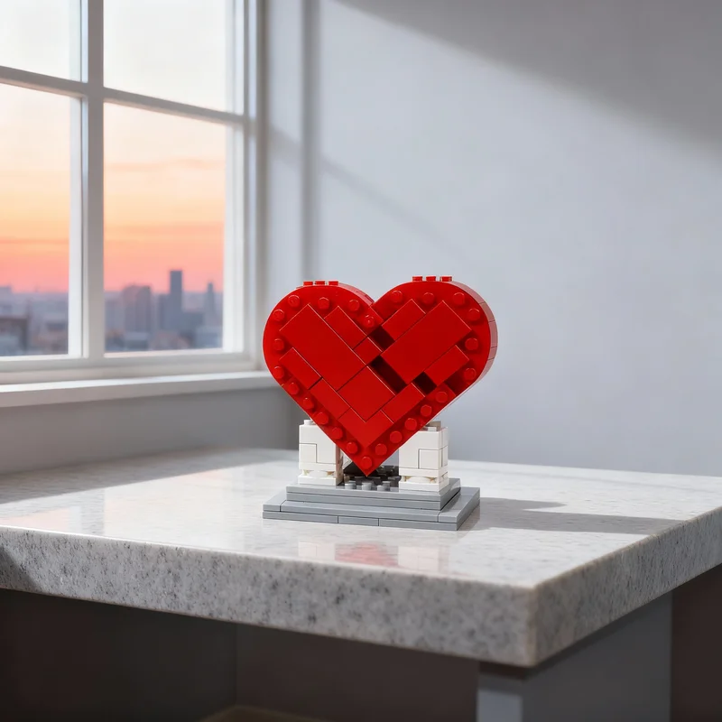 

105pcs MOC Beating Heart Creator Model Building Blocks Construction DIY Creative Toy Christmas Gifts Idea Education Brick