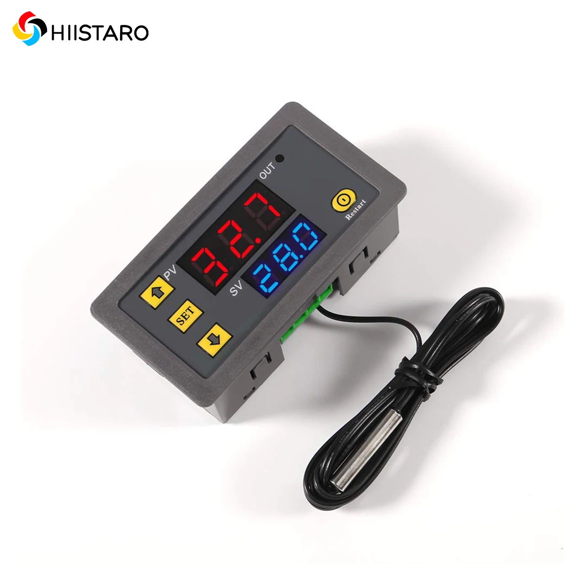 W3230 Digital Temperature Controller Microcomputer Thermostat Switch Precision with NTC Waterproof Sensor Probe