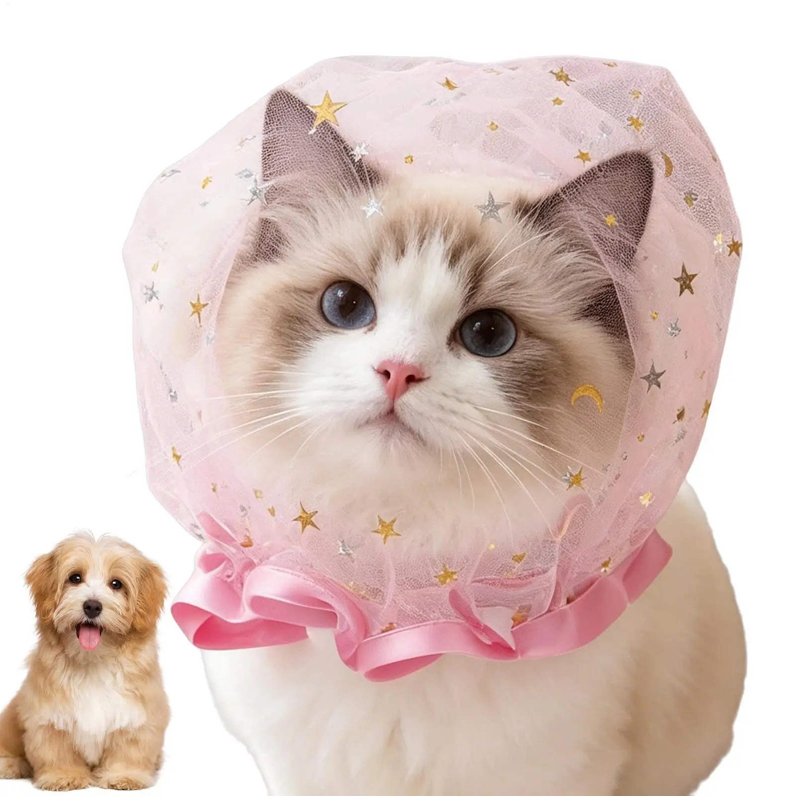 1PC Pet Mesh Head Cover for Dogs Anti-Eating Stray Headgear Breathable Portable Outdoor Walking Muzzle Sleeve Pet supplies