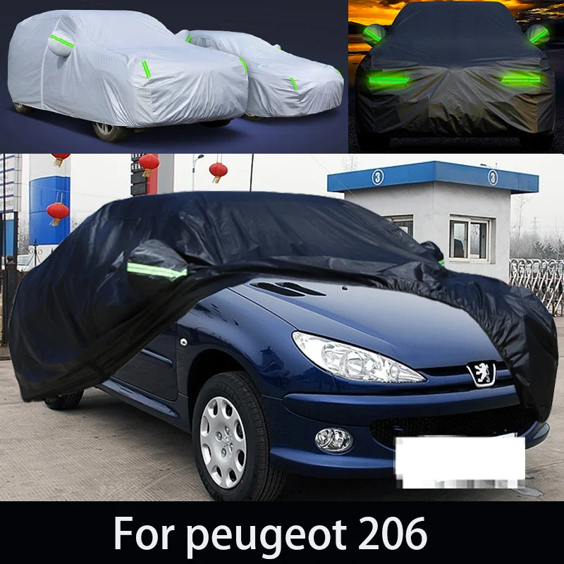 

For peugeot 206 auto anti snow, anti freezing, anti dust, anti peeling paint, and anti rainwater.car cover protection