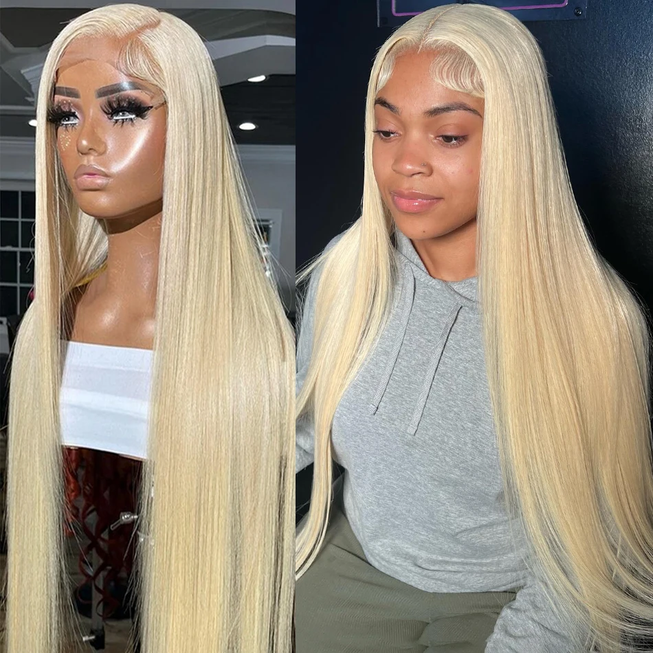 Wigirl 40 Inch 613 Honey Blonde 13x6 Lace Frontal Wig Bone Straight 250% Remy 13x4 Lace Front Human Hair Wigs For Women