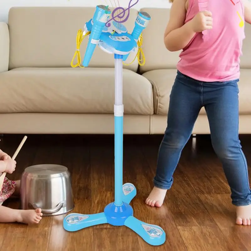 Microphone debout avec support pour enfants, machine de karaoké, ensemble de jeu pour enfants, jouets