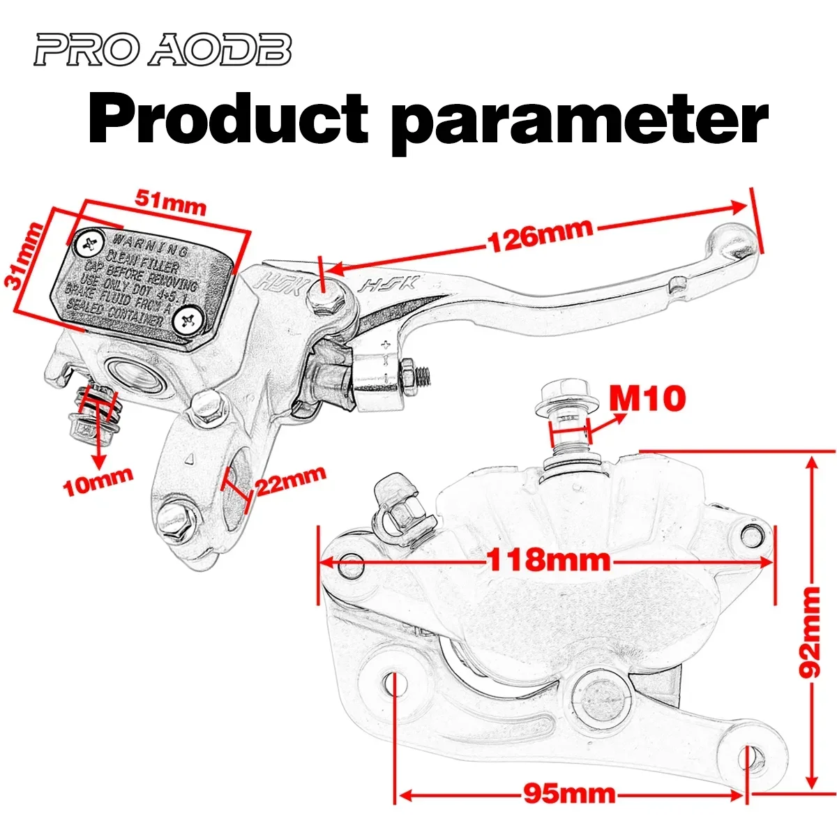 Motorcycle Front Brake Caliper Braking Pump Maste Cylinder For Husqvarna TC FC TE FE TX FX For KTM XC XC-F SX SX-F EXC EXC-F XCW