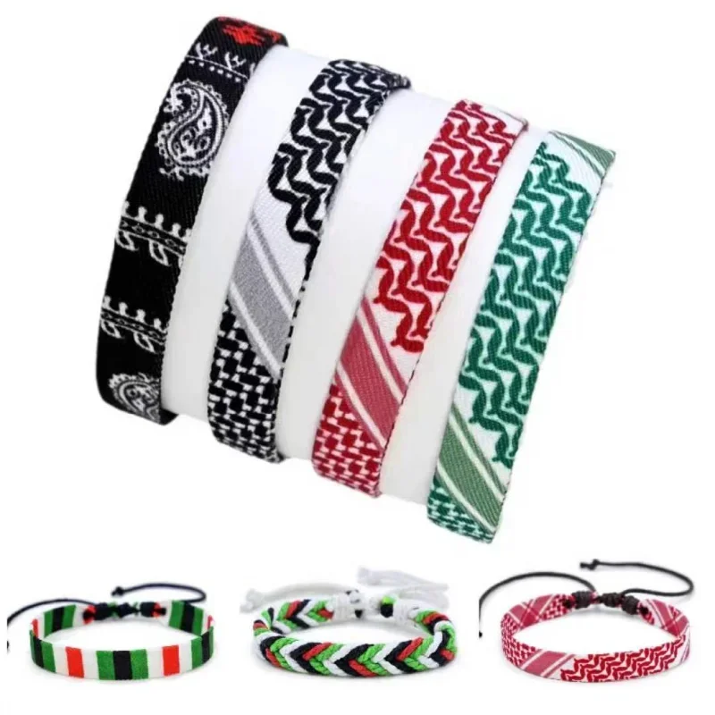 Classic Ethnic Style Hand Woven Fabric Multicolor Bracelet Men Women Accessories Charm Casual Daily Jewelry Gift