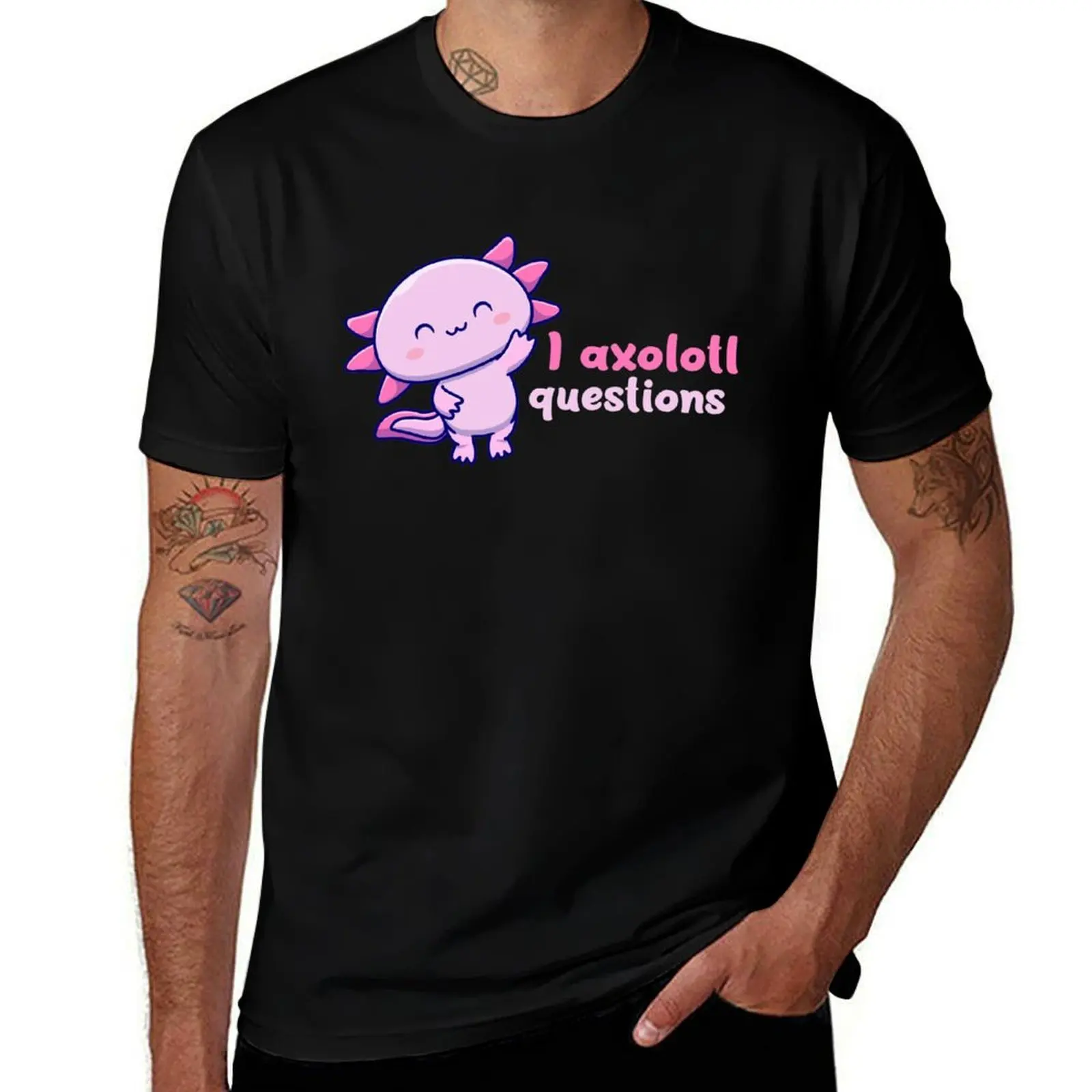 i axolotl questions T-Shirt Casual Loose Fit Summer Tee Shirt