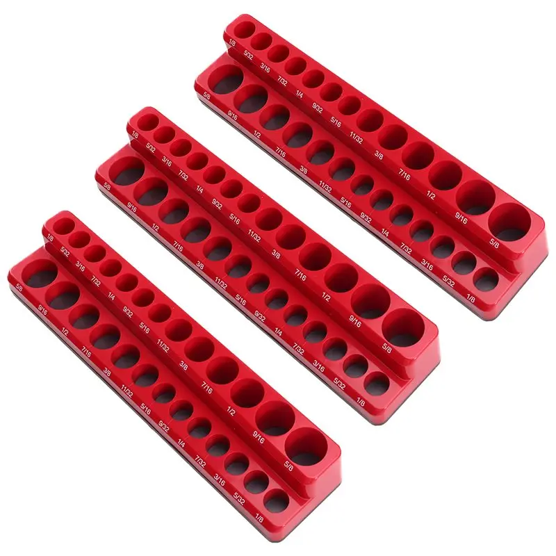 ablk-professional-magnetic-socket-holder-1-4-inch-drive-3pcs-installation-tool-kit-socket-organizer-storage-metric-red