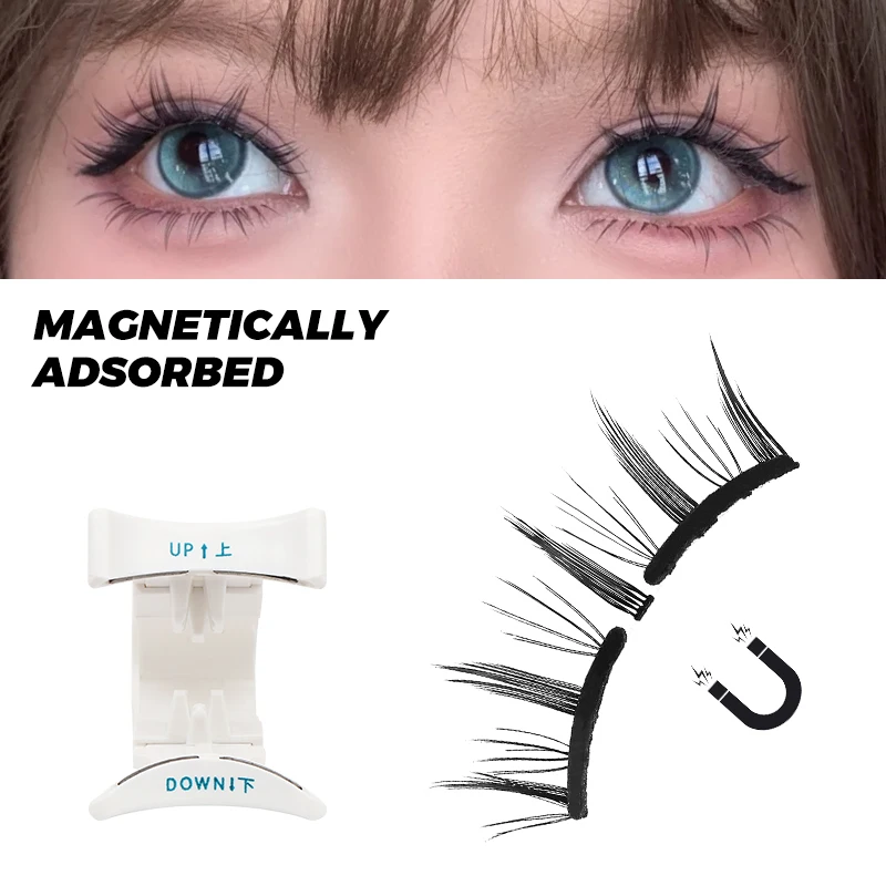Magnetische Wimpern wasserdicht magnetisches Set natürliche falsche Wimpern weiche magnetische Wimpern magnetische Wimpern Set Pinzette Make-up – Detail 3