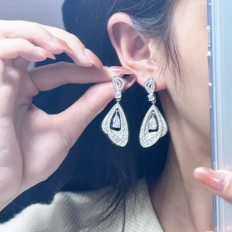 

MDL Муассанит Стиль Don·t Лук вашей головы, принцесса. Корона осень Серьги