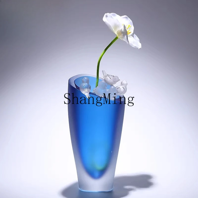 

CL Glazed Model Room Dining Table Vase Creative Ornament Niche High-end Feel Home Office Living Room Decoration