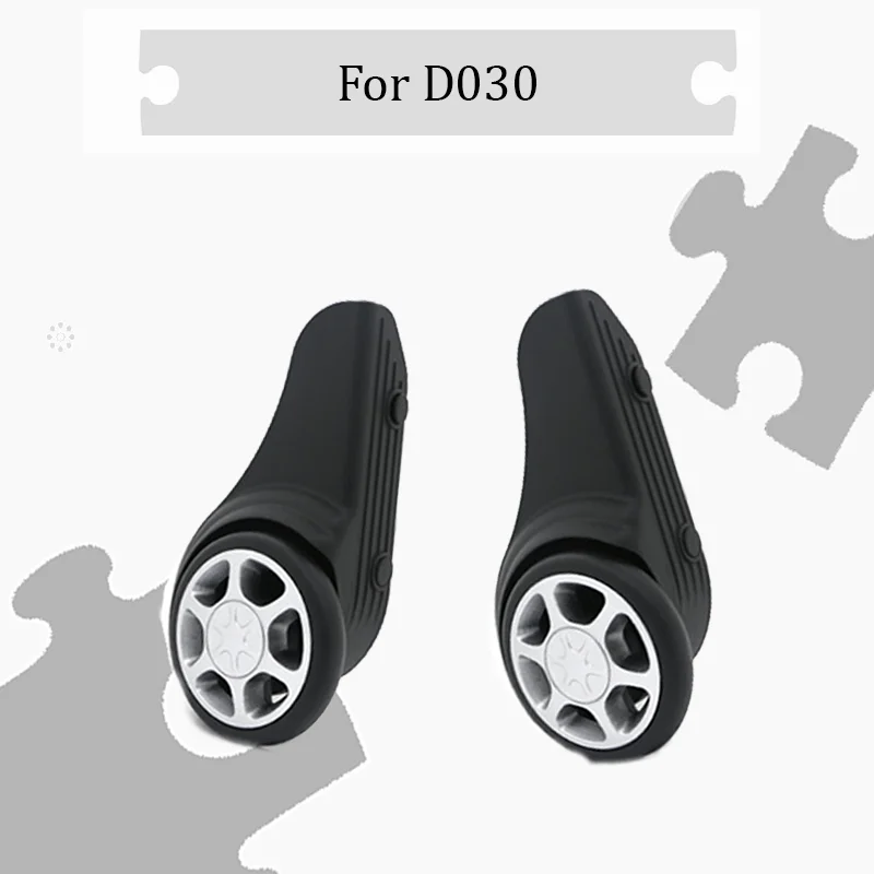 

For D030 Universal Replacement Fixed Luggage Wheel Set Straight-Running Castors Durable Silent Luggage Accessories