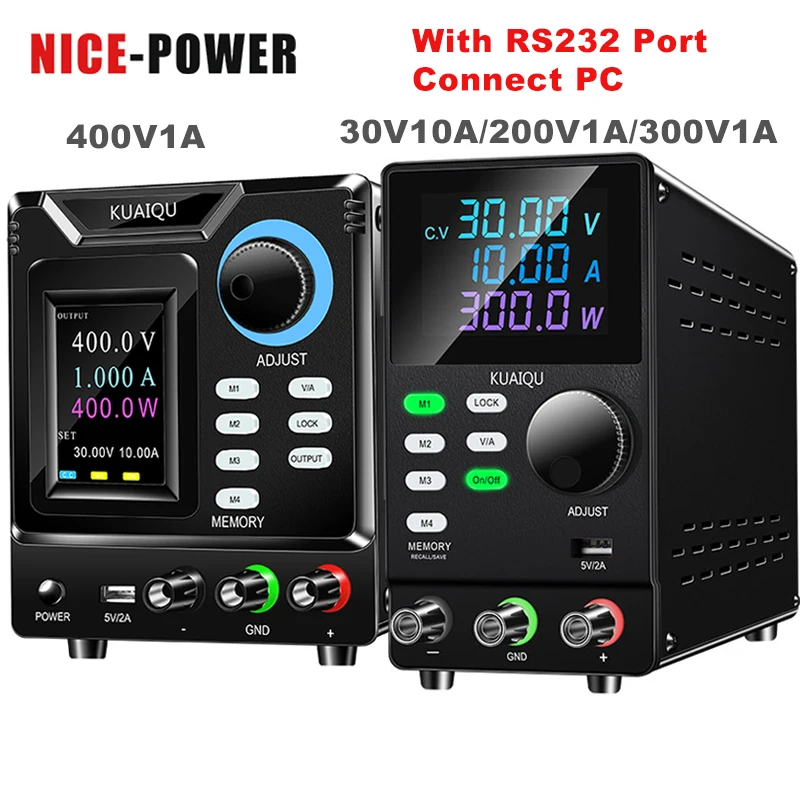 

400V 300V 200V 1A RS-232 Port Automatic Control Program Control DC Power Supply 30V 10A Programmable Adjustable Power Supply DIY