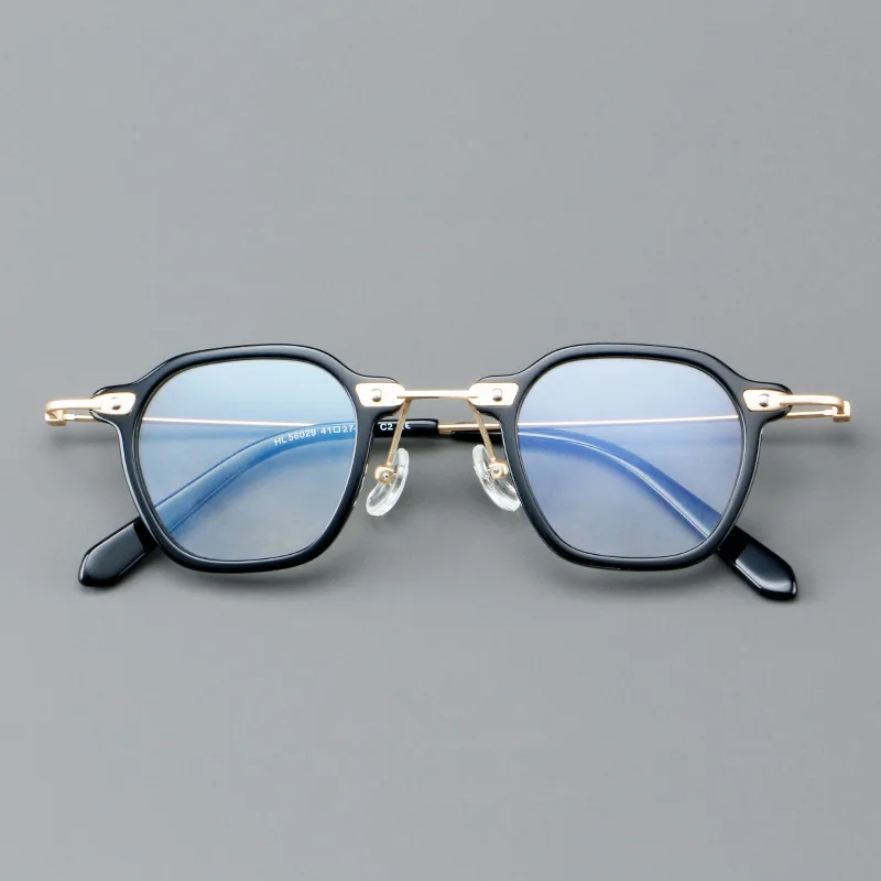 Small Reading Glasses Men Women Acetate Optical Eyeglasses Frame Male Prescription Myopia Glasses Female Anti Blue Light Glasses