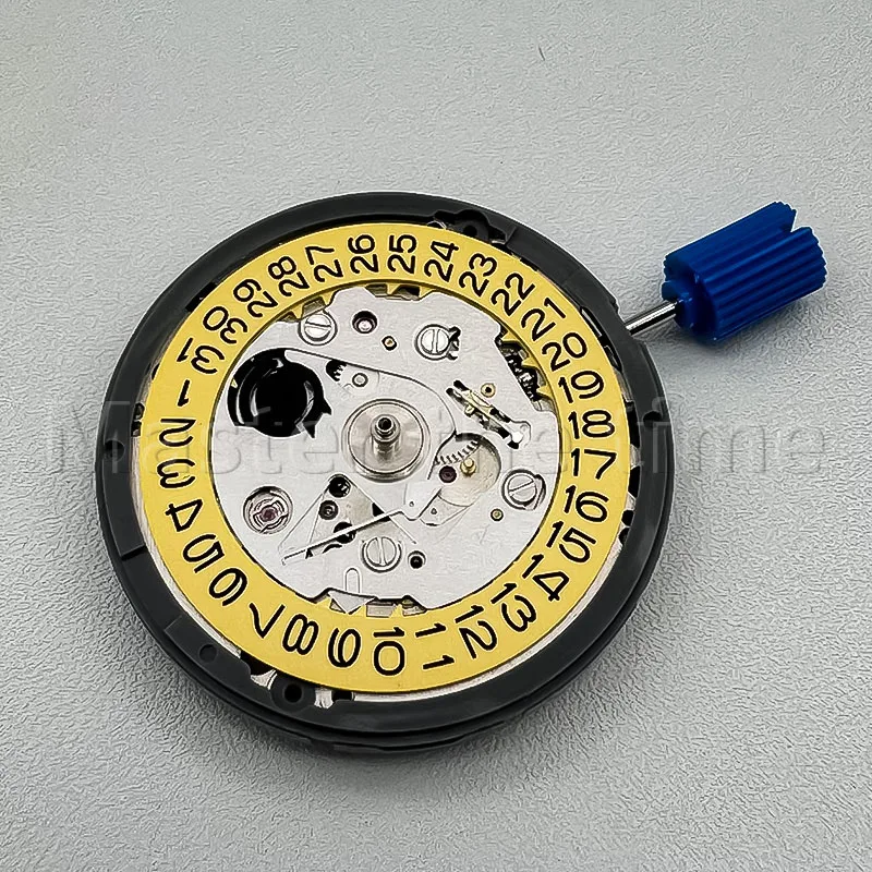 Japanese 3-Position Core Parts with Black Numbers on Yellow Background Clock Hands And Mechanism for Home Improvement