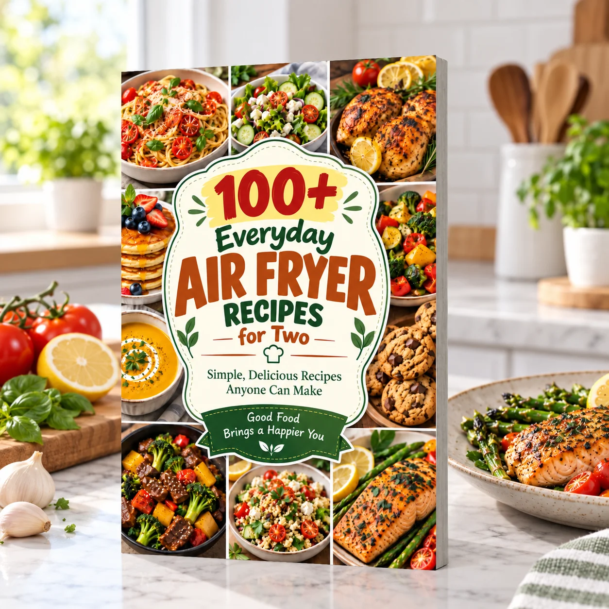 Air Fryer Recipes for Two, 100+ Quick Healthy Delicious Meals, Beginner to Advanced Cooking Guide for Couples & Small Families