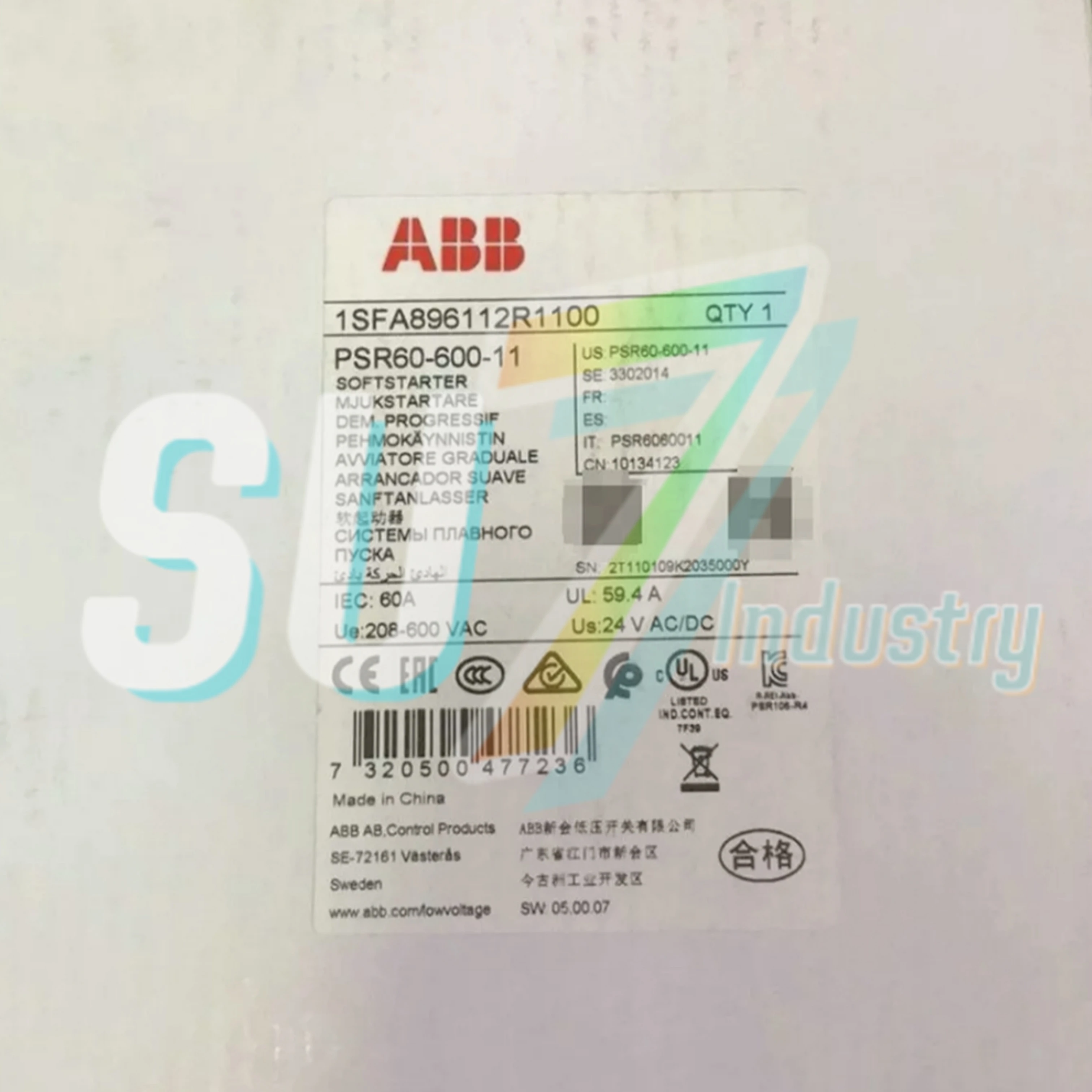 

PSR60-600-11 PSR72-600-11 PSR85-600-11 PSR105-600-11 soft starter New In Box