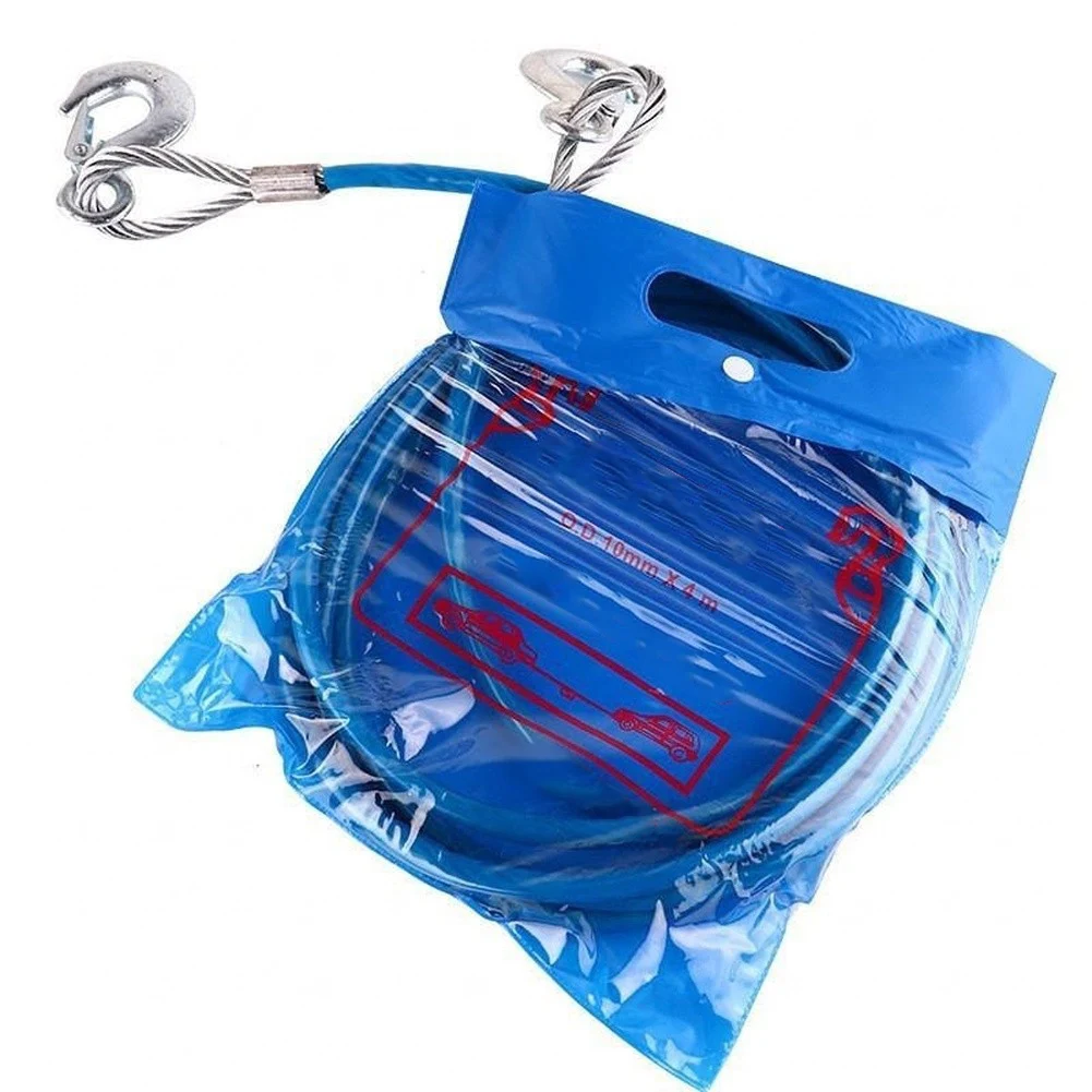 Recovery Strap Set Steel Wire Rope Secure Latch Mechanism Abrasion Resistant Weather Resistant 8mm Diameter Option